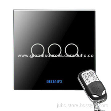 Capacitive Touch Remote Control Smart Wall Light Switch for Indoor